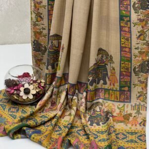 wool printed shawl